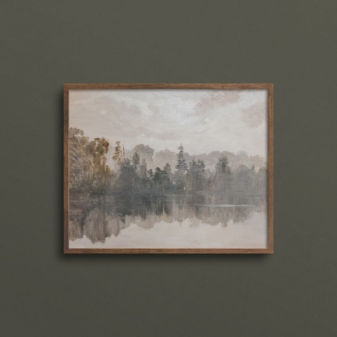 Bright Autumn Day, Neutral Autumn Wall Art Print - Image 3