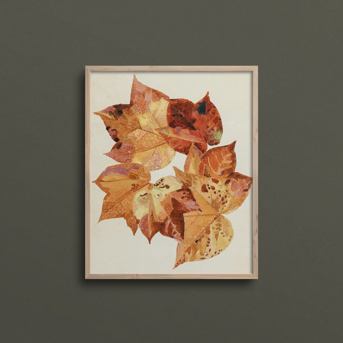 Bright Autumn Leaves, Vintage Autumn Poster Print - Image 3