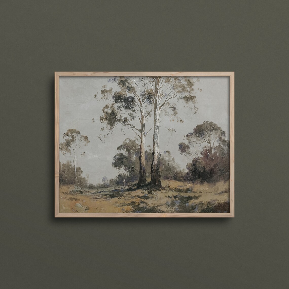 Whispering Trees Moody Tree Painting Moody Art Prints Forest Landscape Painting L266 - Image 3