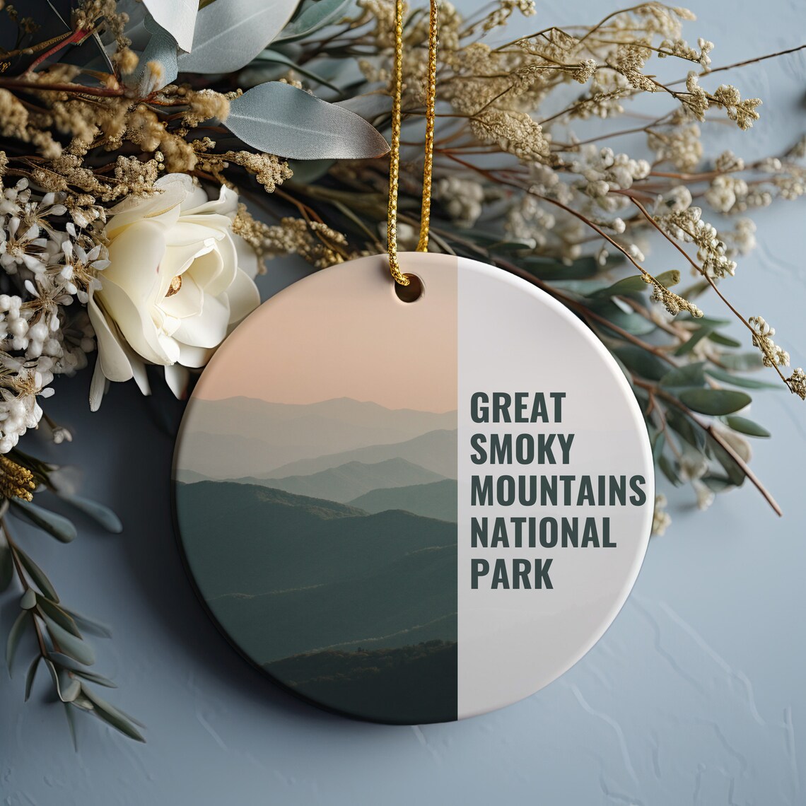 Great Smoky Mountains National Park Ornament Travel Souvenir Poster