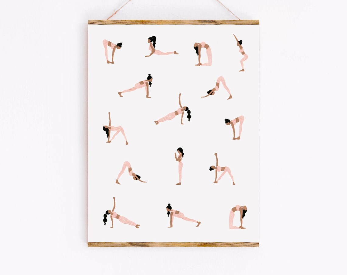 Yoga Ladies Art Print, Sabina Fenn Illustration
