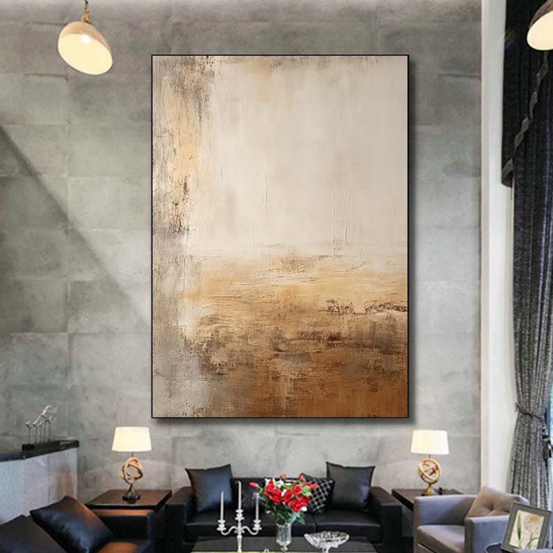 Warm Beige Wabi Sabi Minimalist Textured Neutral Calm Poster - Image 4