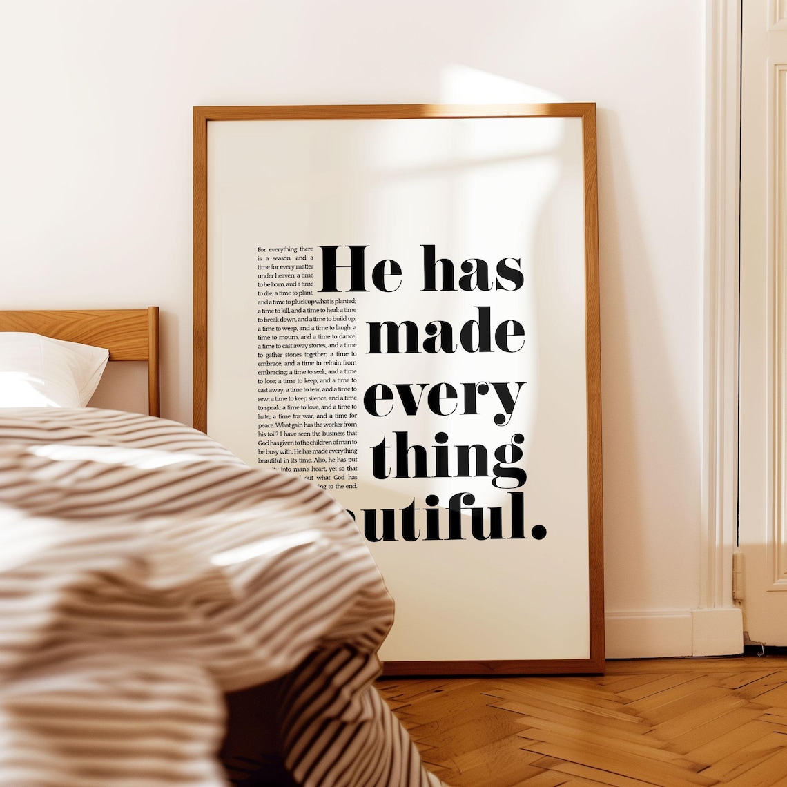 Ecclesiastes 3:11 Scripture Art Print, Bold Verse - Image 5