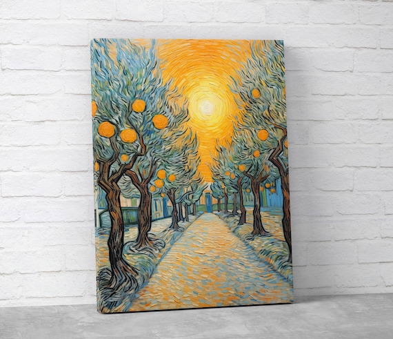 Van Gogh Contemporary Travel Poster