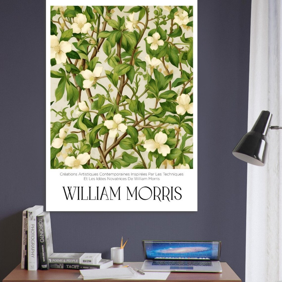 William Morris Floral Poster, Botanical Gallery Art Print - Image 2