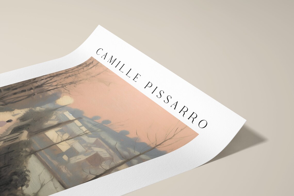Pissarro Winter Walk, Museum Exhibition Poster - Image 2