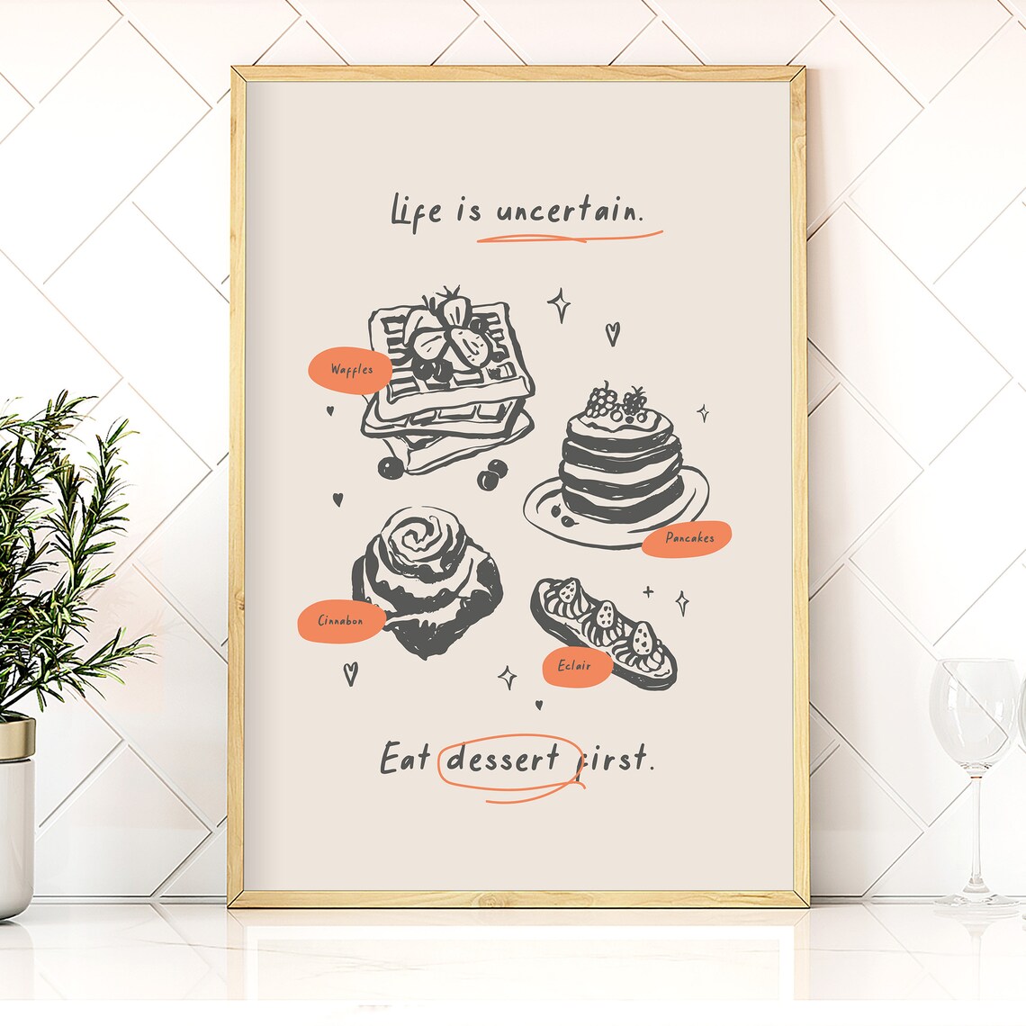 Dessert Sketch Poster, Vintage Kitchen Wall Art - Image 4