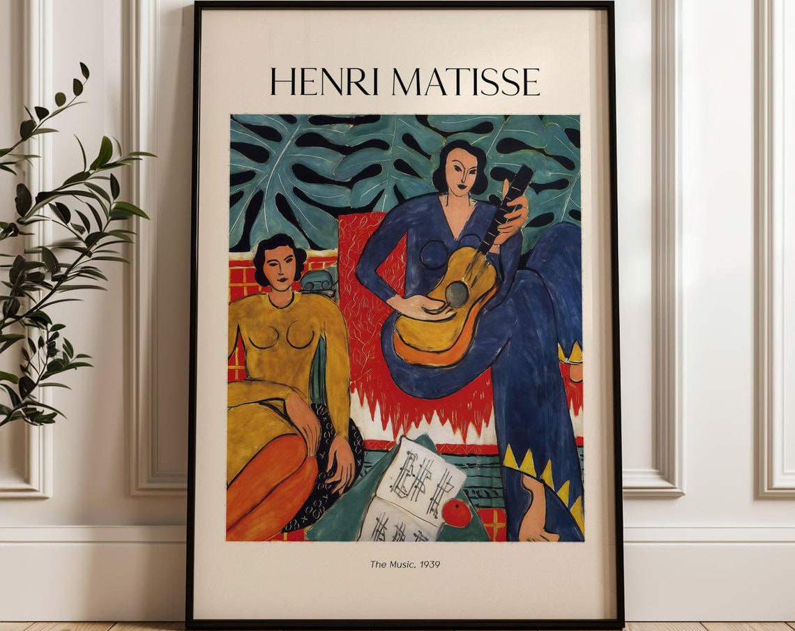 Henri Matisse The Music, 1939 Art Print