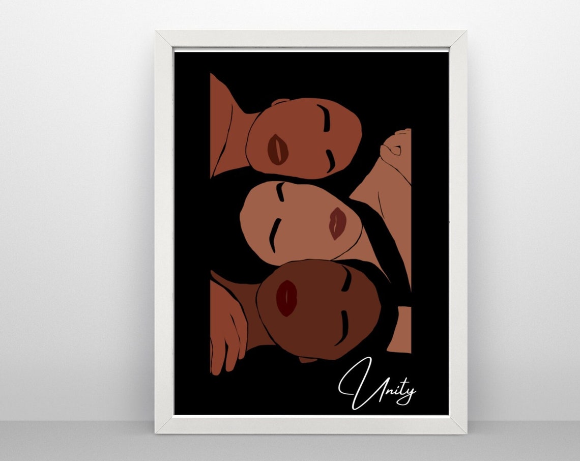 Unity Women Illustration Wall Art Wall Art Home Decor Instant Jpg Art