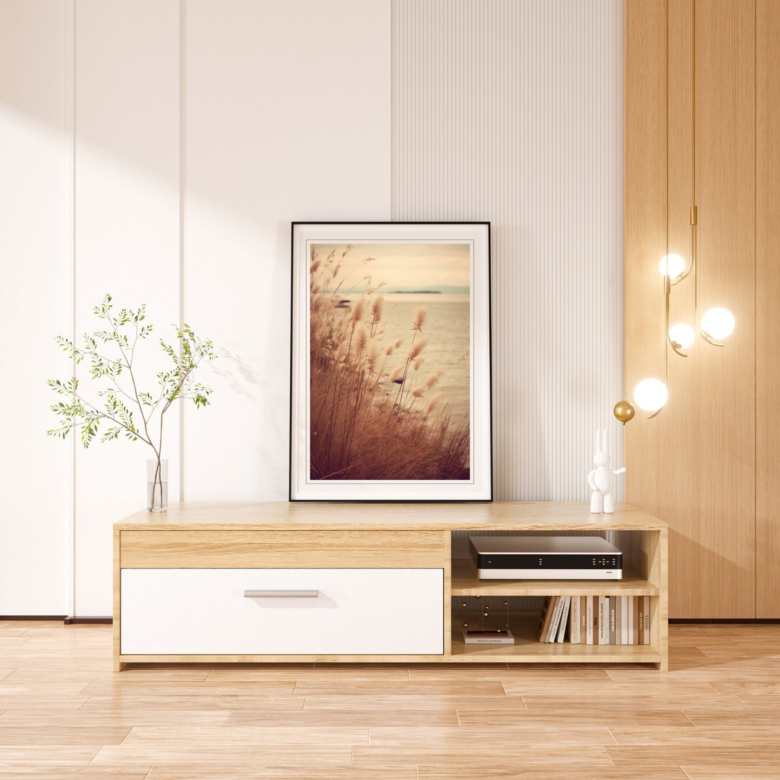 Soft Golden Dune Grass By The Beach At Sunset Warm Light Poster - Image 4