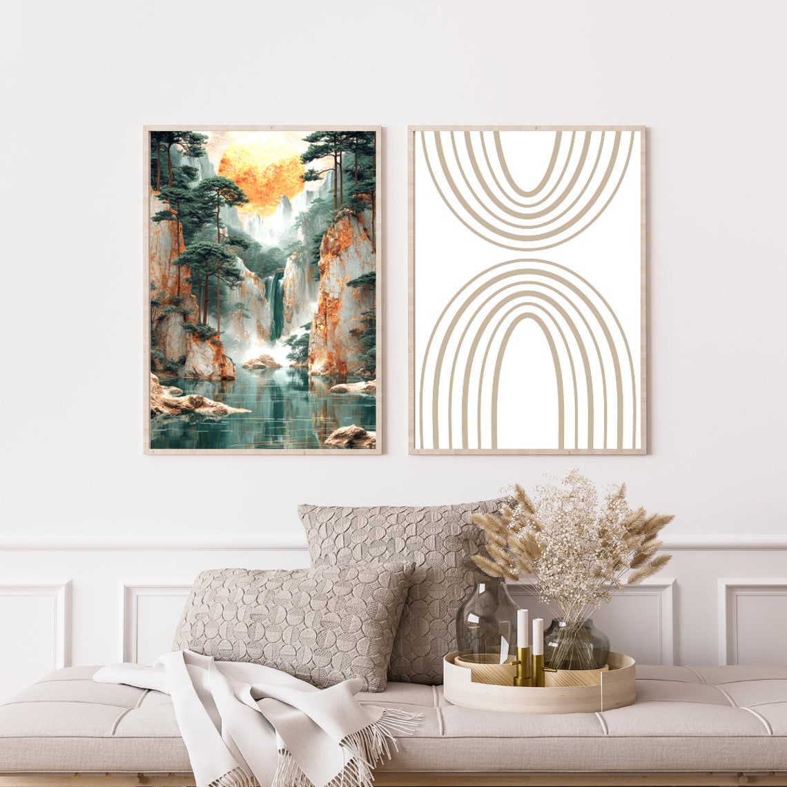 Abstract River Of Jade Wall Art Print - Image 2