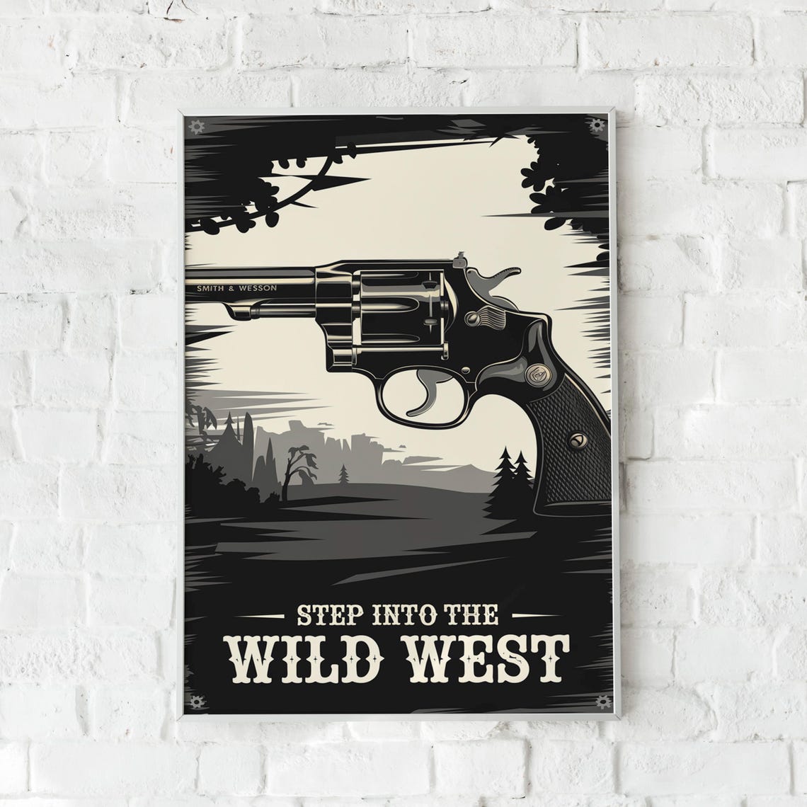 Classic Cowboy Revolver, Wild West Western Decor - Image 5