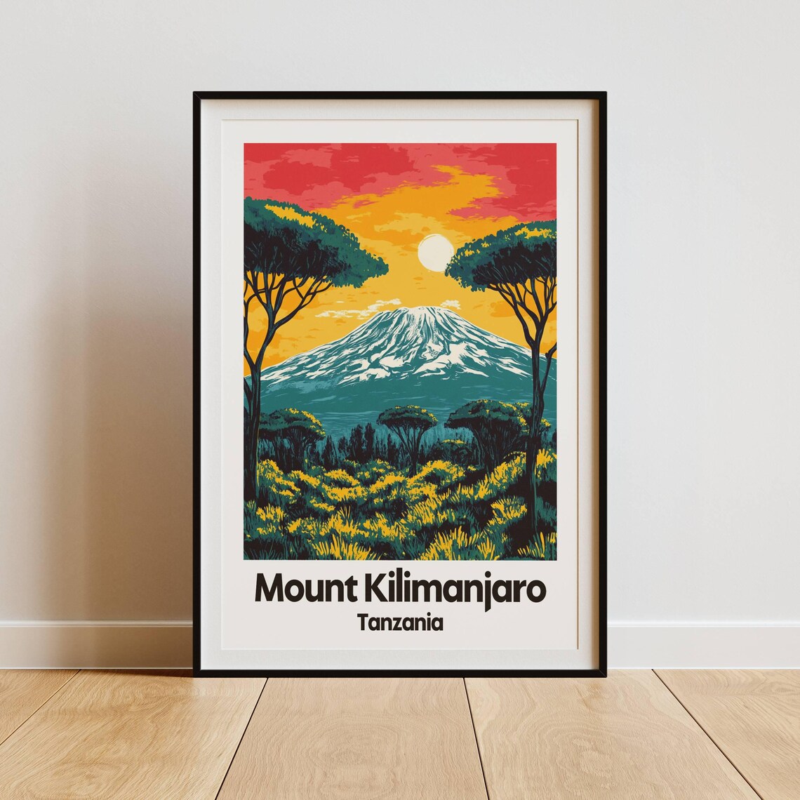 Mount Kilimanjaro, Africa Travel Art Print - Image 3