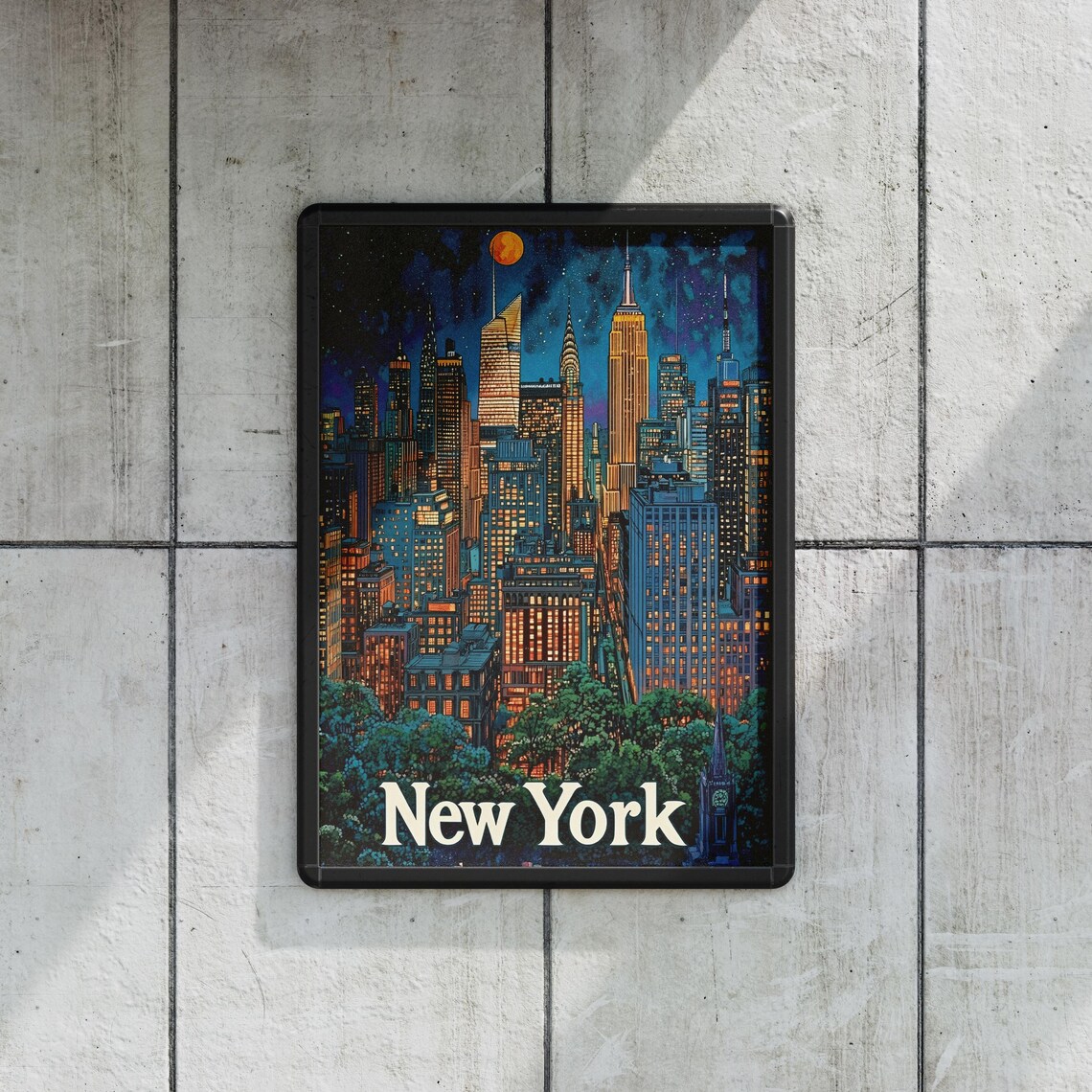 New York City NYC Travel Poster, Gift For New York Lovers - Image 2