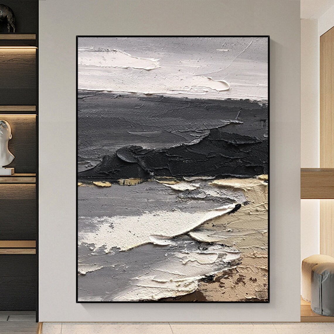 Seascape Beach 3D Ocean Wall Art Print, Vertical - Image 2
