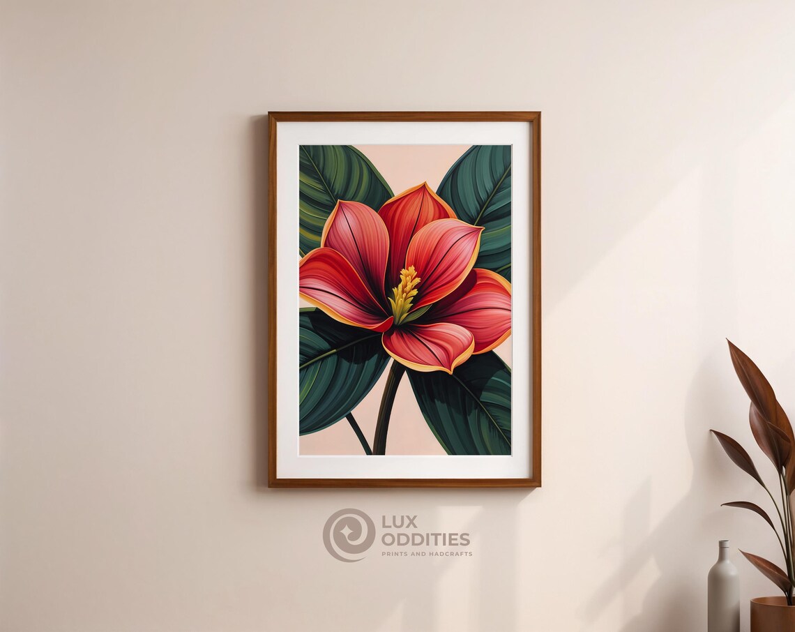 Valentine Roses, Elegant Botanical Art Print