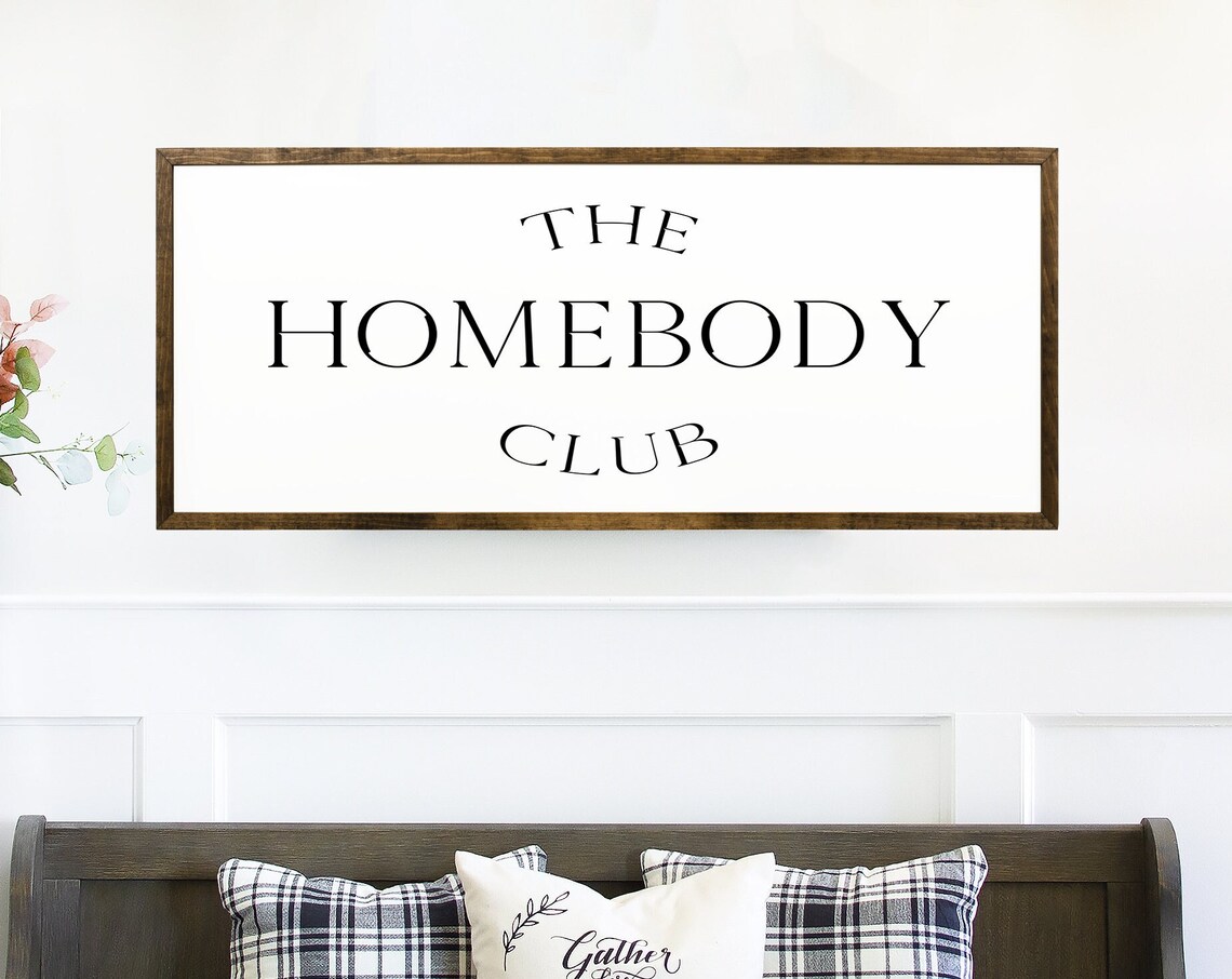 Homebody Club Rustic Scandinavian Wall Art Print