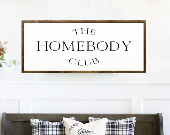 Homebody Club Rustic Scandinavian Wall Art Print