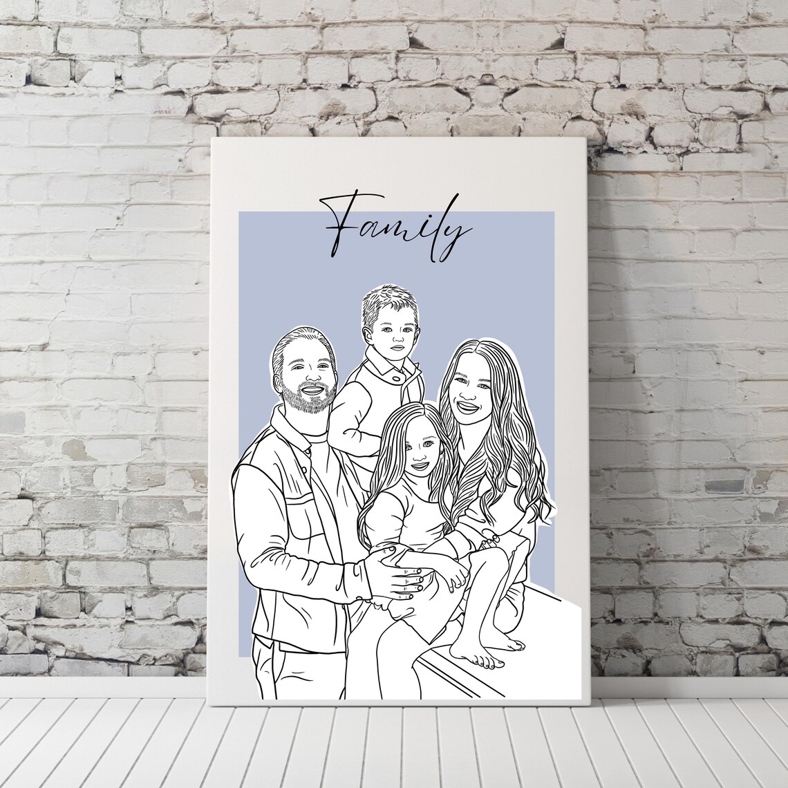 Custom Line Drawing From Photo, Minimalist Couple - Image 4