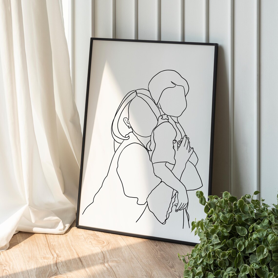 Custom Faceless Portrait, One Line Drawing - Image 4
