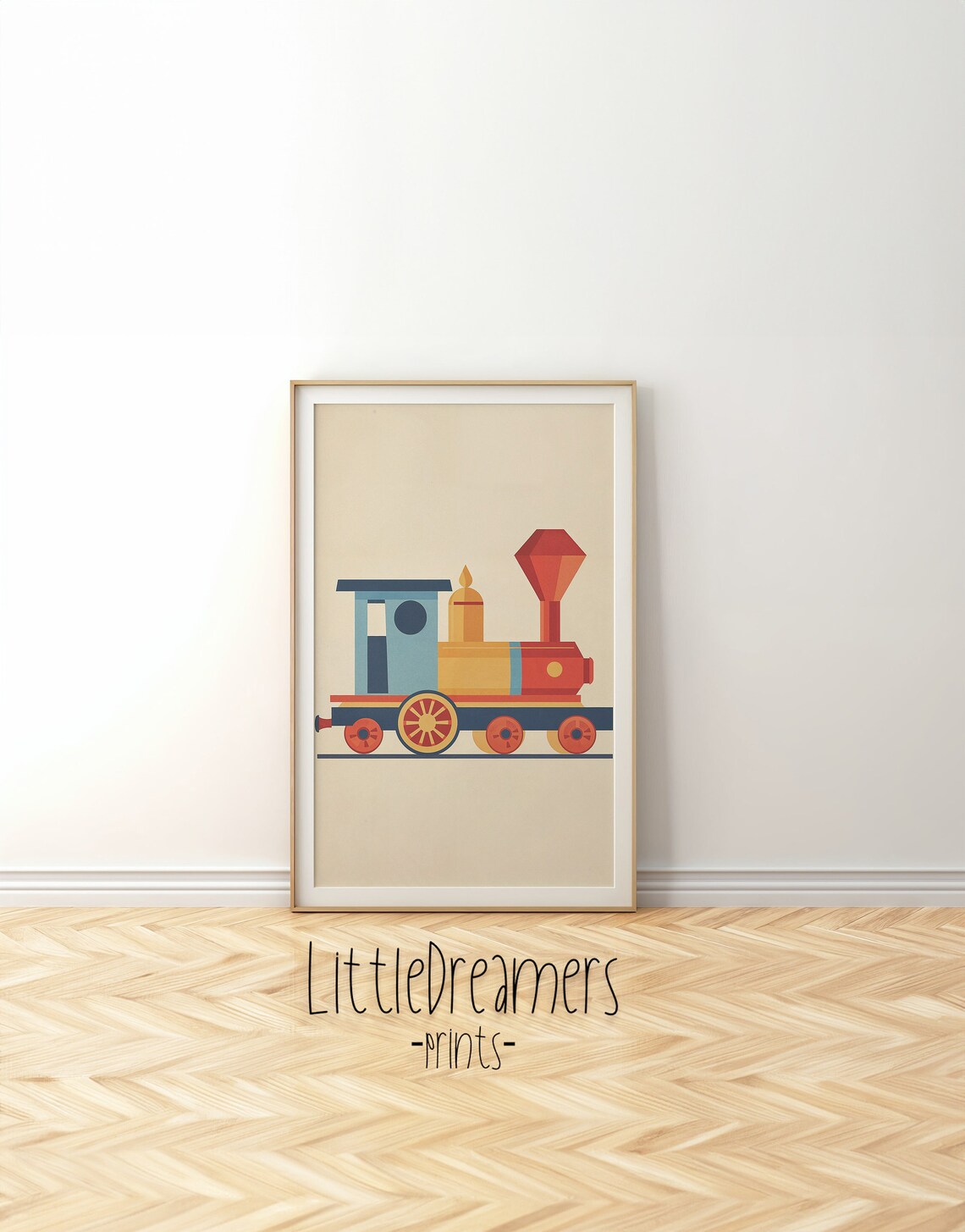 Vintage Train Nursery Art Print, Retro Locomotive - Image 5