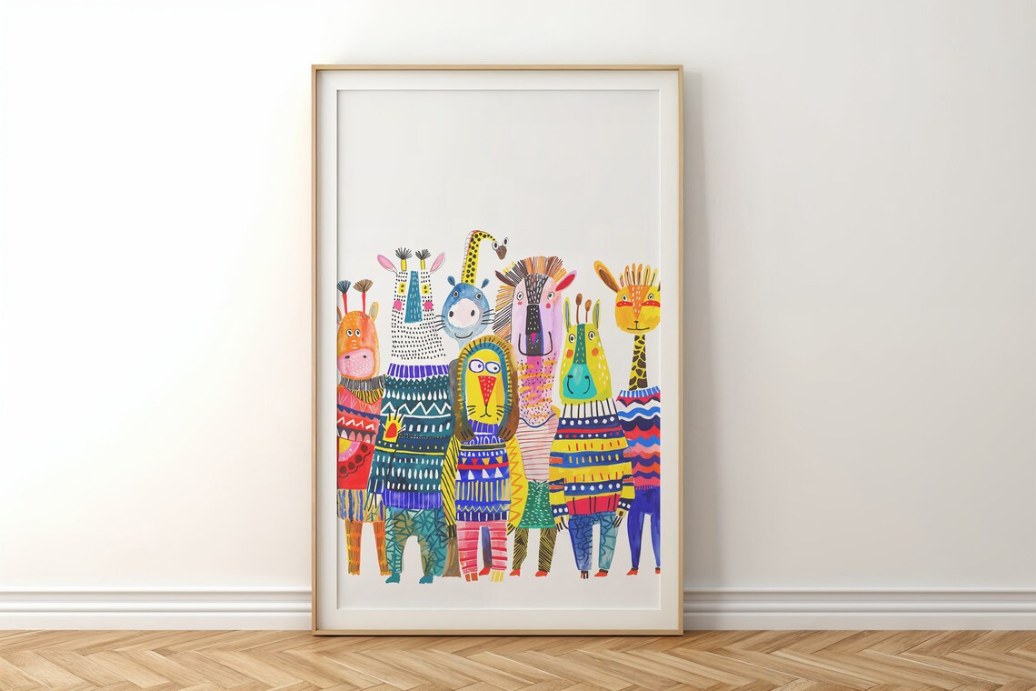 Safari Animals Nursery Wall Art, Jungle Posters - Image 6