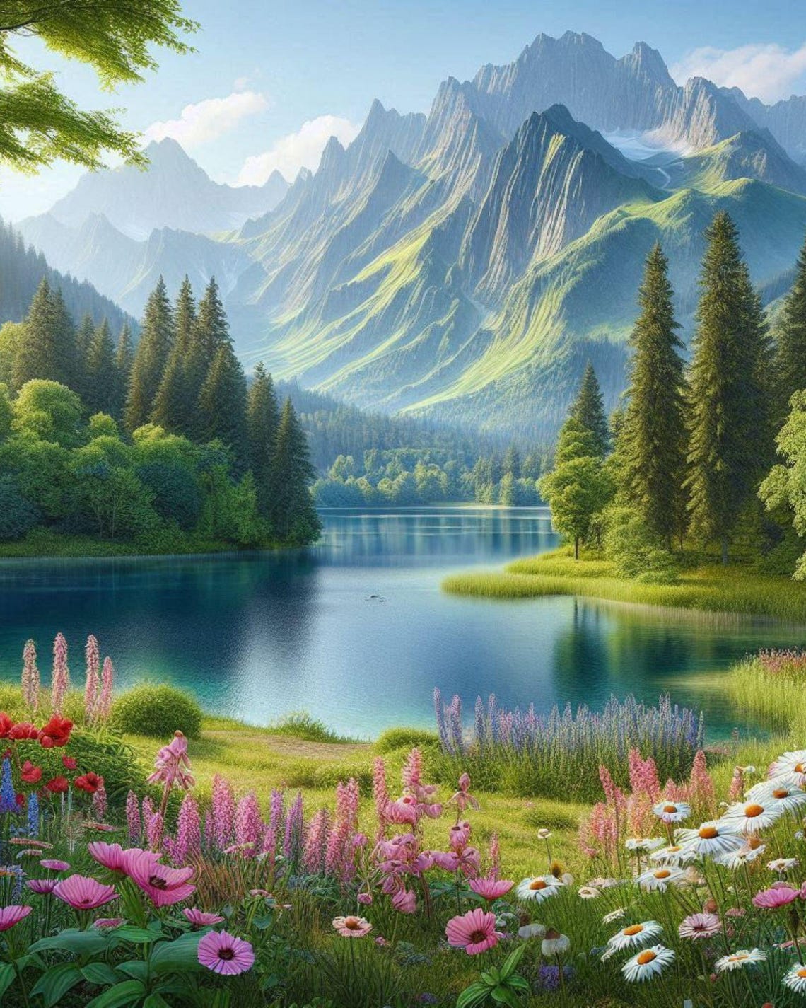 Mountain Serenity Wall Art Scenic Landscape Print Instant - Image 2
