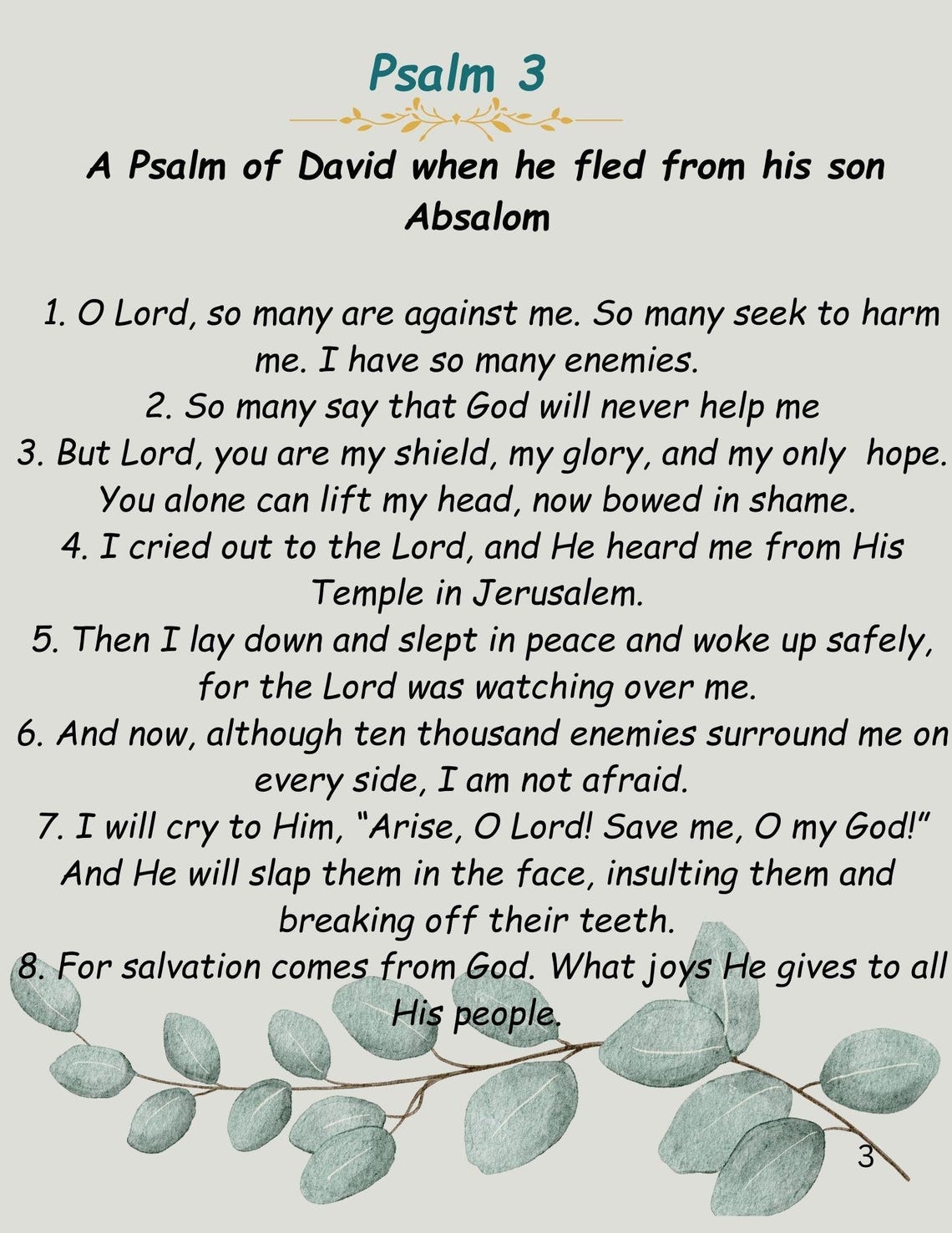 Faith in the Valley Uplifting Psalms Difficult Seasons Poster - Image 3