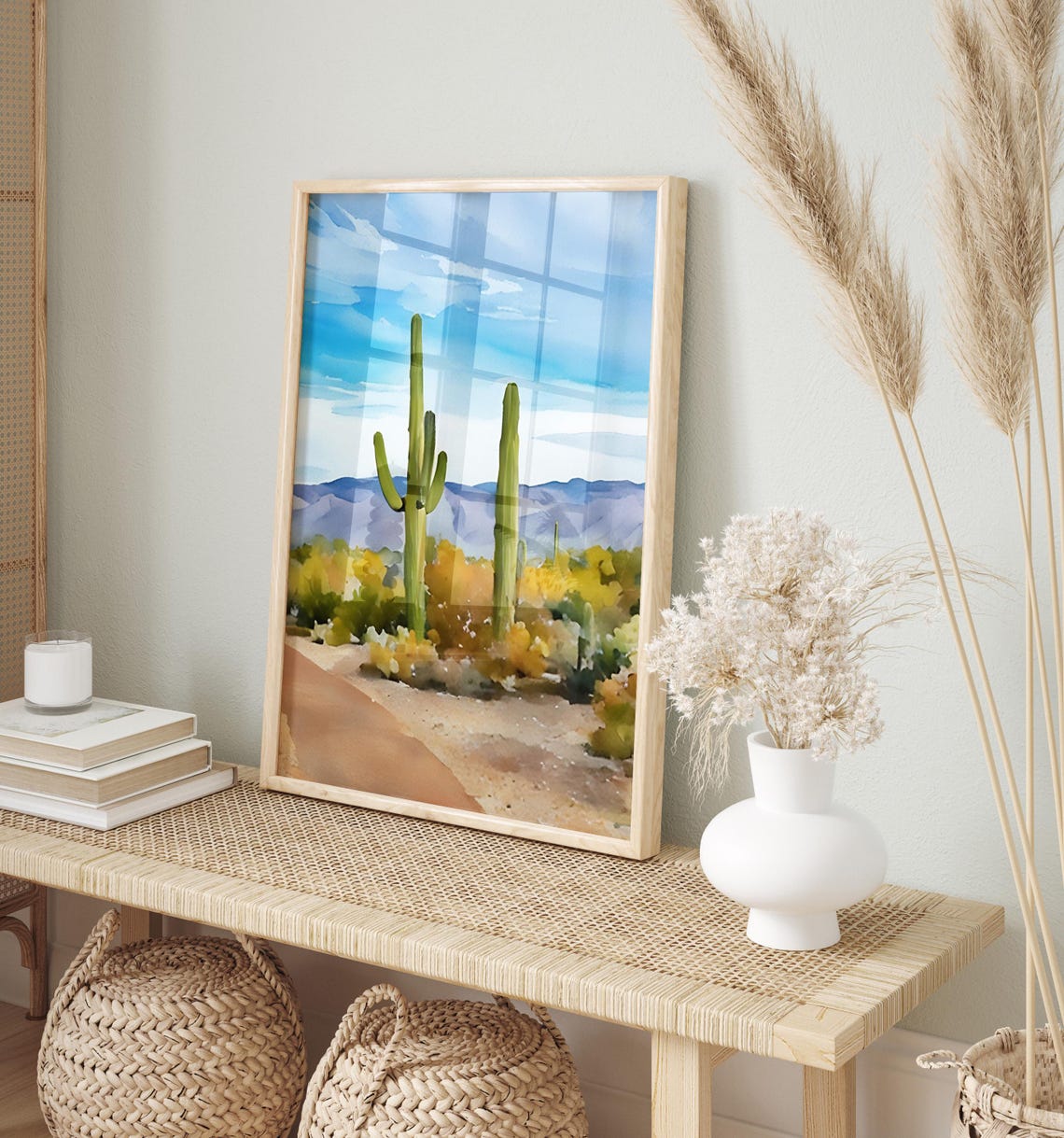 Arizona Watercolor Painting Arizona Art Print Arizona Wall Art Travel Poster Travel Gift Art Print Unique Home Decor - Image 2