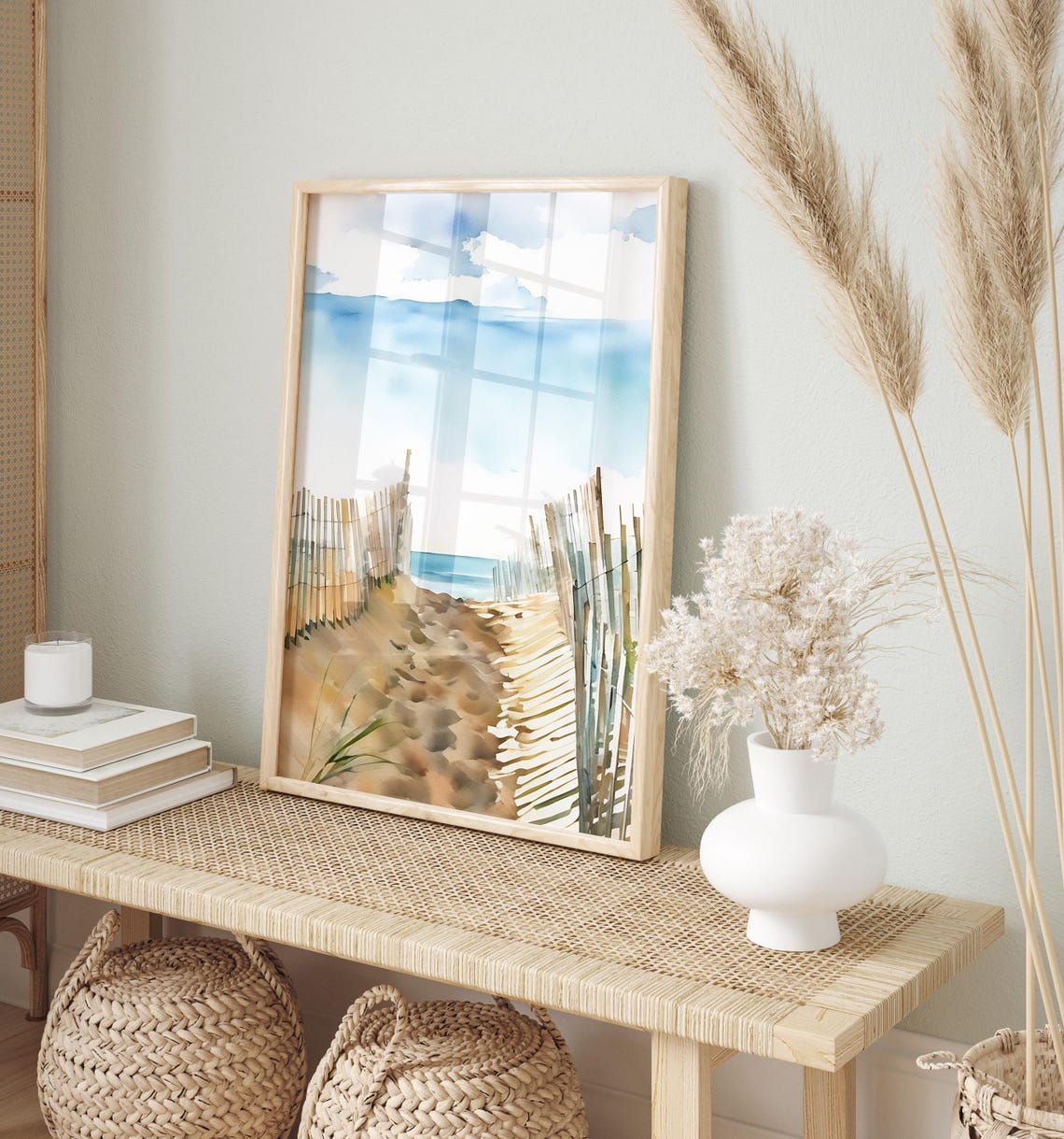 Montauk Print Montauk Watercolor Decor Montauk Wall Art Travel Gift Unique Home Decor Travel Poster Print Montauk Travel - Image 2