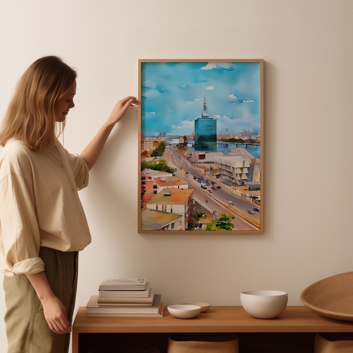 Lagos Watercolor Art Lagos Wall Art Lagos Painting Lagos Artwork Travel Poster Print Lagos Art Print Lagos Home Decor - Image 3