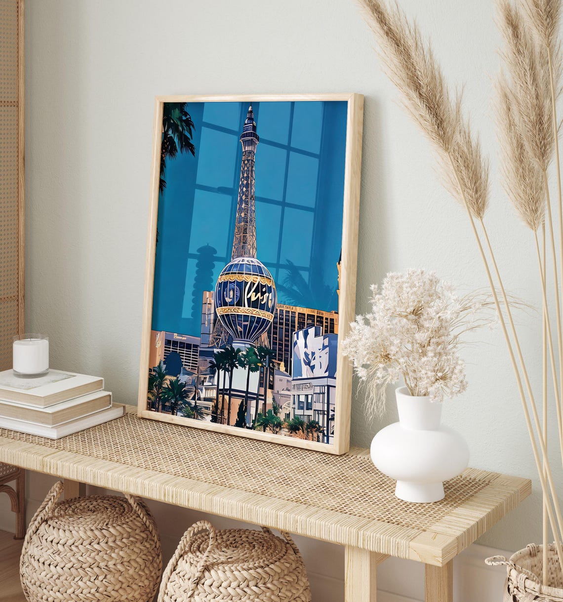 Las Vegas Watercolor Art Las Vegas Wall Art Las Vegas Painting Las Vegas Artwork Travel Poster Print Las Vegas Art Print Home Decor - Image 2