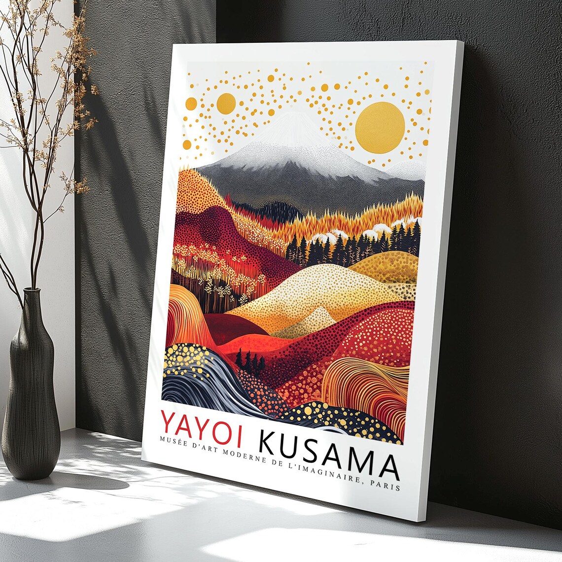 Yayoi Kusama Exhibition, Mount Fuji Landscape - Image 3