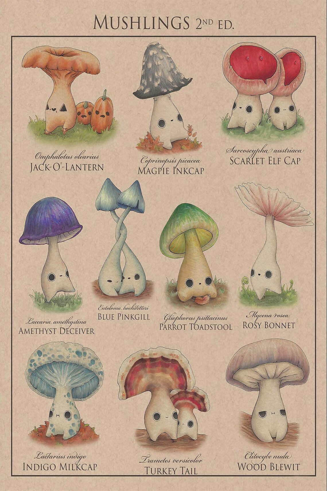 Mushroom Pattern Minimalist Nursery Tapestry - Image 3