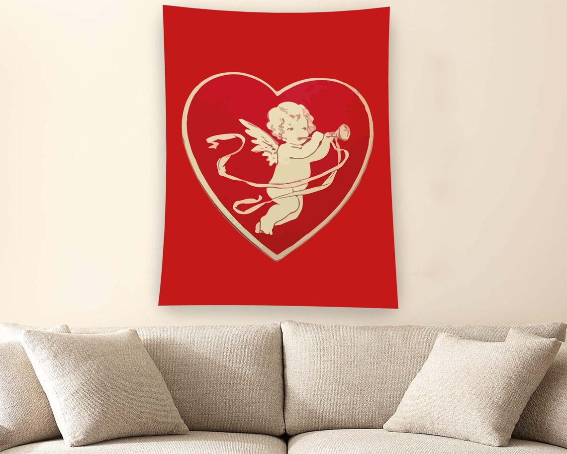 Minimalist Eros Love Mythology Couple Poster Print - Image 2