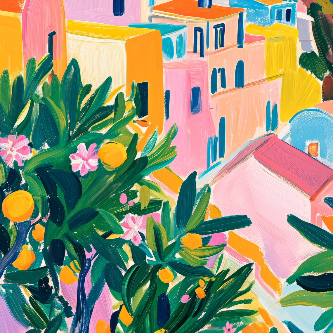 Portugal Travel Wall Art Lemons Art Print Porto Poster Travel Gift Poster Europe Print Housewarming Gift Home Decor Dining Room - Image 2