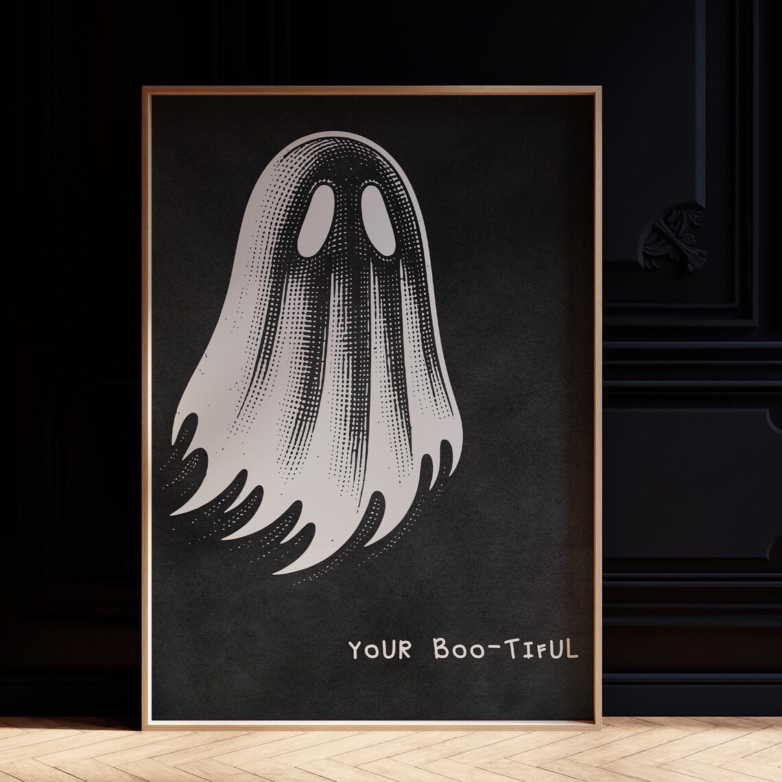 Bootiful Halloween Ghost, Bathroom Decor Sign