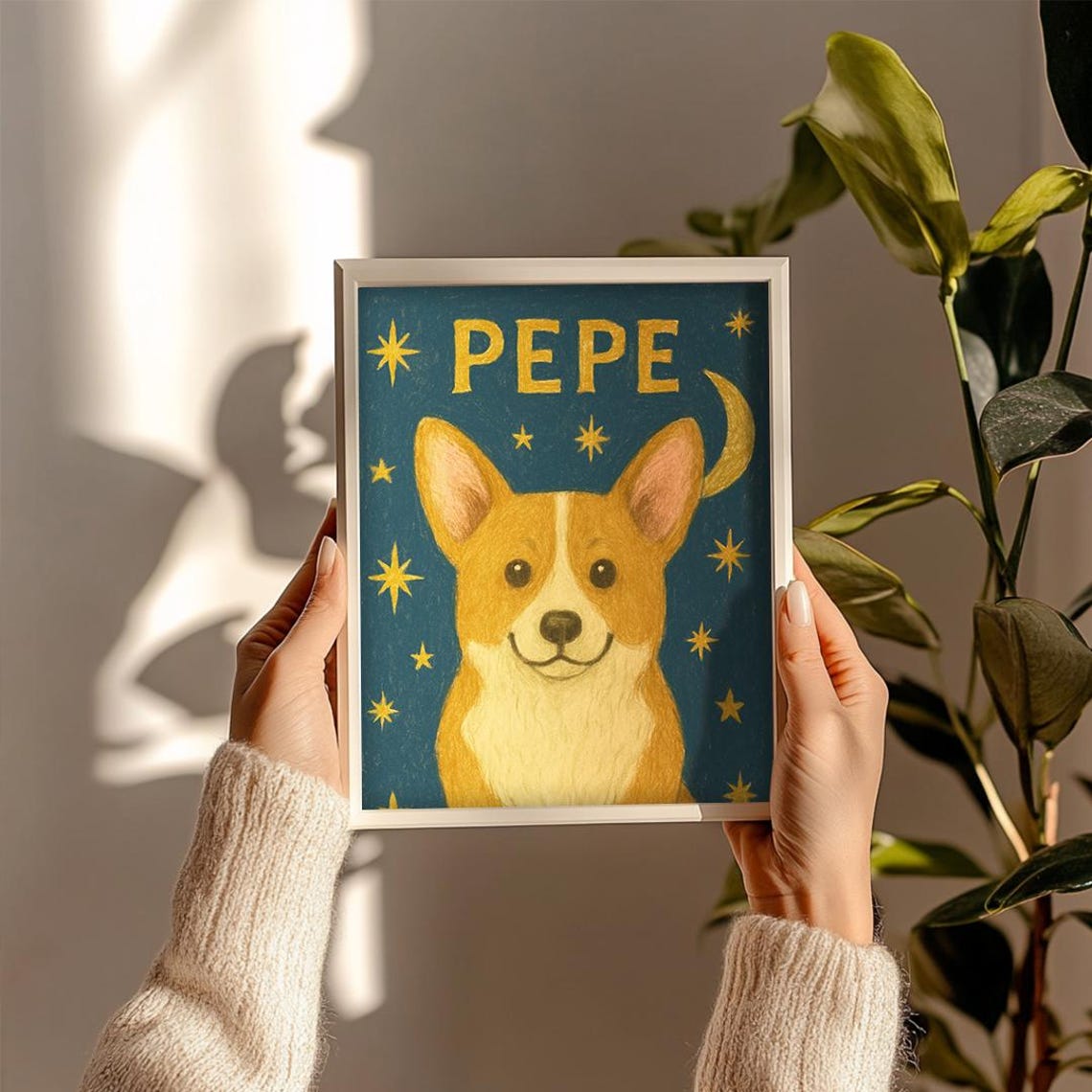 Custom Badly Drawn Pet Portrait Personalized Cute Cat Unique Poster Mom Gifts For Her - Image 2