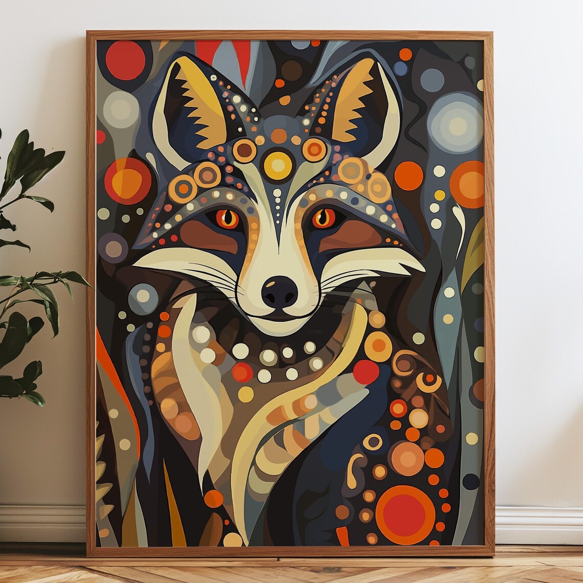 Tribal Fox Art Print, Metis Spirit Animal