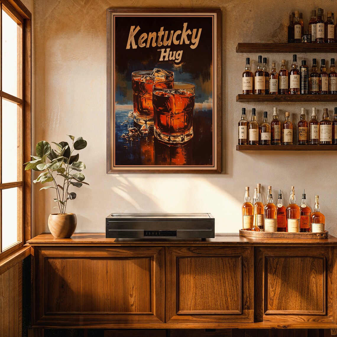 Bourbon Kentucky Hug Vintage Liquor Ad Poster - Image 3
