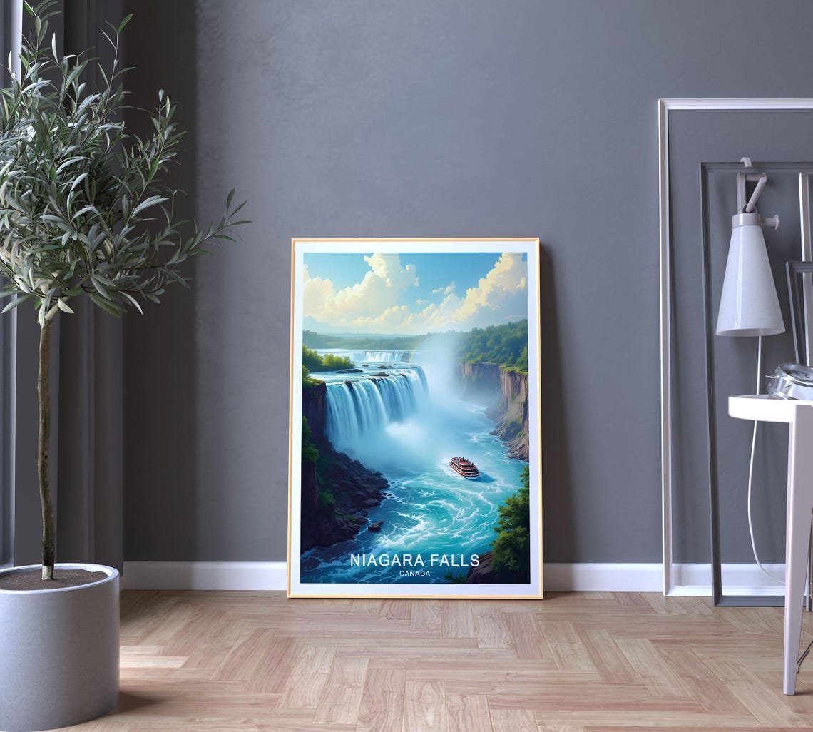 Niagara Falls Canada Horseshoe Falls Tour Boat Mist View Poster - Image 5