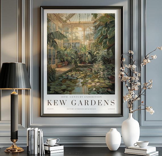 William Morris Print, Kew Gardens London Vintage Poster