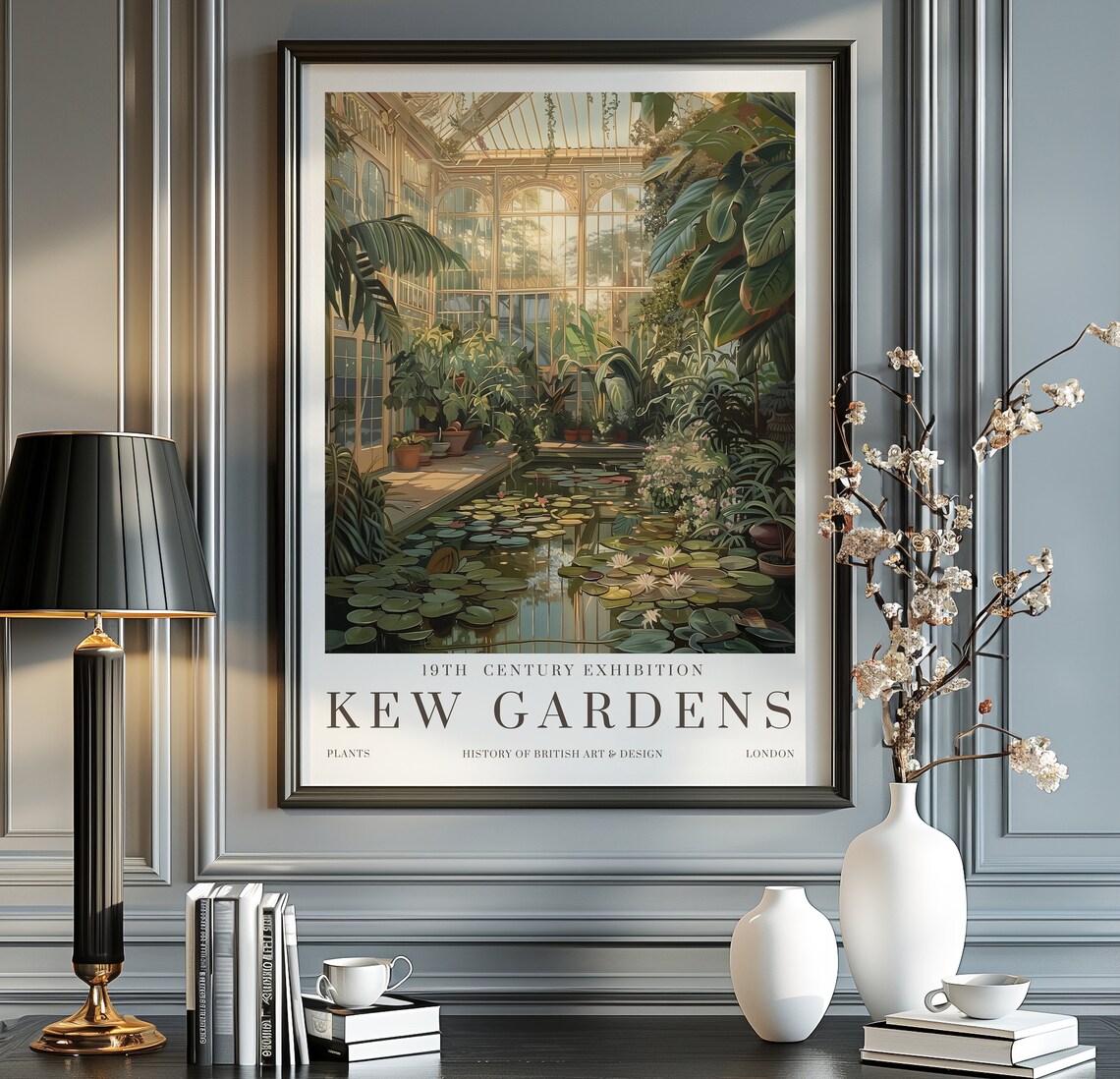 William Morris Print, Kew Gardens London Vintage Poster