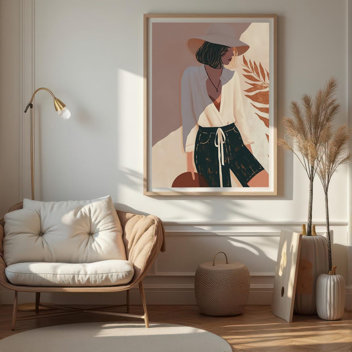 Contemporary Woman, Minimalist Female Art Print - Image 2
