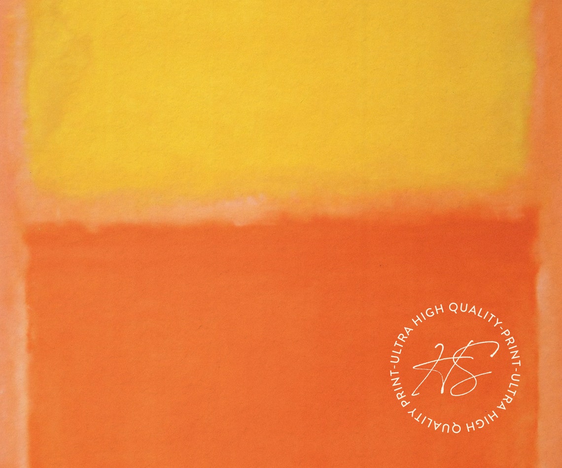 Mark Rothko Orange and Yellow 1956 Abstract Color Block Art Print - Image 4