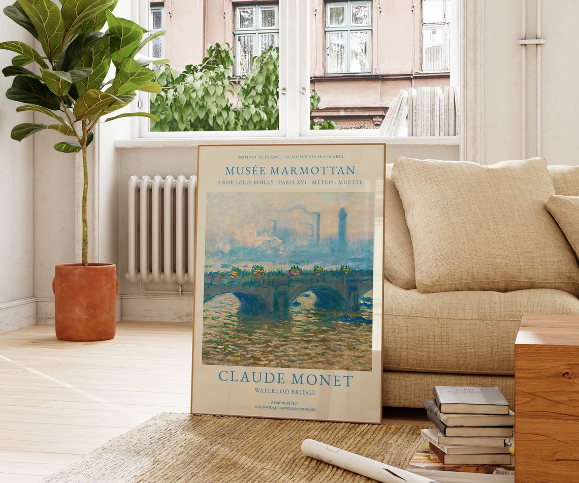 Claude Monet Waterloo Bridge Musee Marmottan Exhibition Art Poster - Image 2