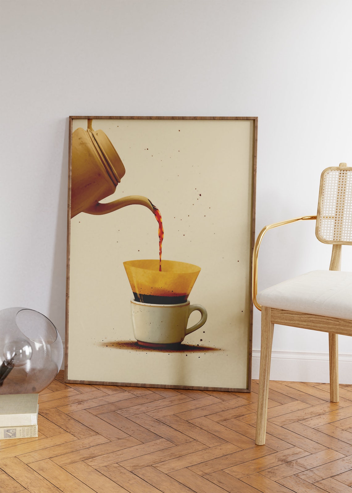 Coffee Poster Coffee Pour Kitchen Wall Art Minimalist Kitchen Print Office Gallery Wall Art Gift For Him Coffee Lover Gift