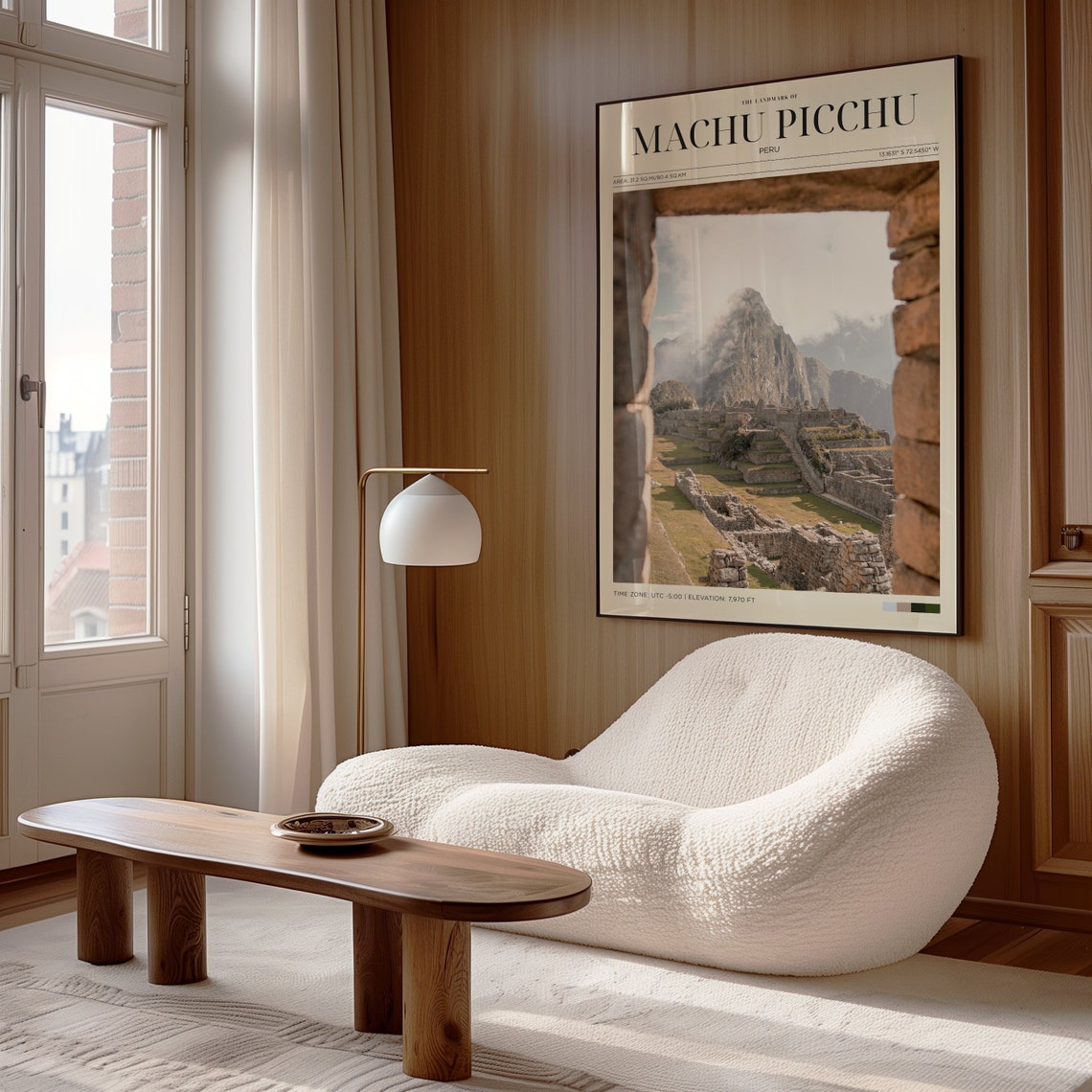 Machu Picchu Peru Inca Ruins Stone Doorway Mountain View Travel Poster - Image 4