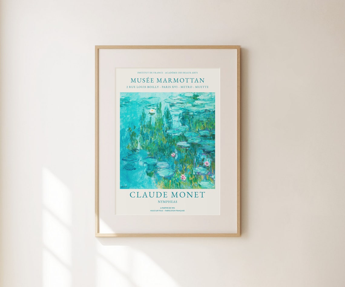 Claude Monet Nympheas Water Lilies Musee Marmottan Art Poster - Image 3