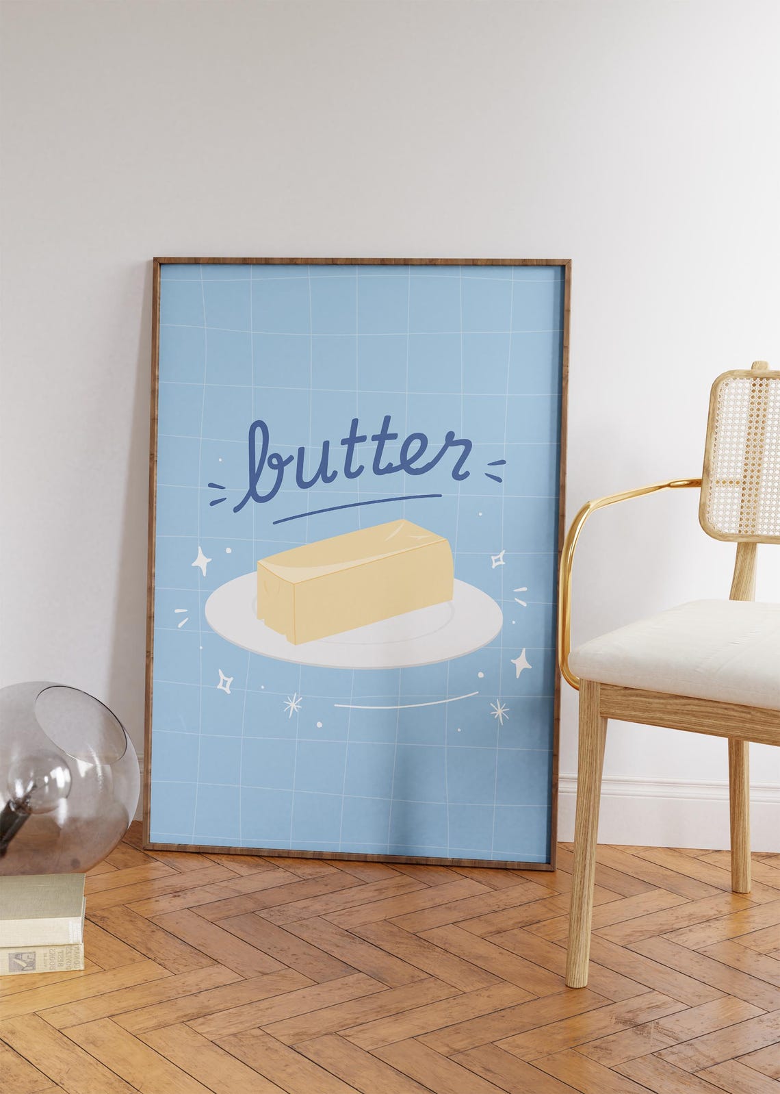 Butter Prints Cute Butter Art Kitchen Wall Art Aesthetic Kitchen Decor Fun Kitchen Print Trendy Kitchen Poster Preppy Apartment Decor - Image 2